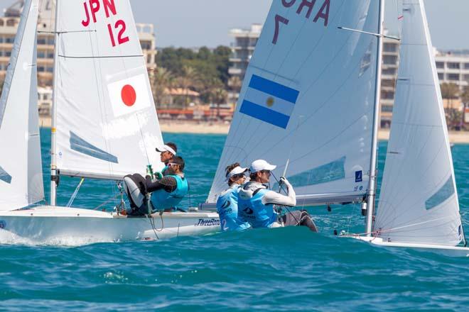 2014 ISAF Sailing World Cup Mallorca - 470 Men medal race © Thom Touw http://www.thomtouw.com
